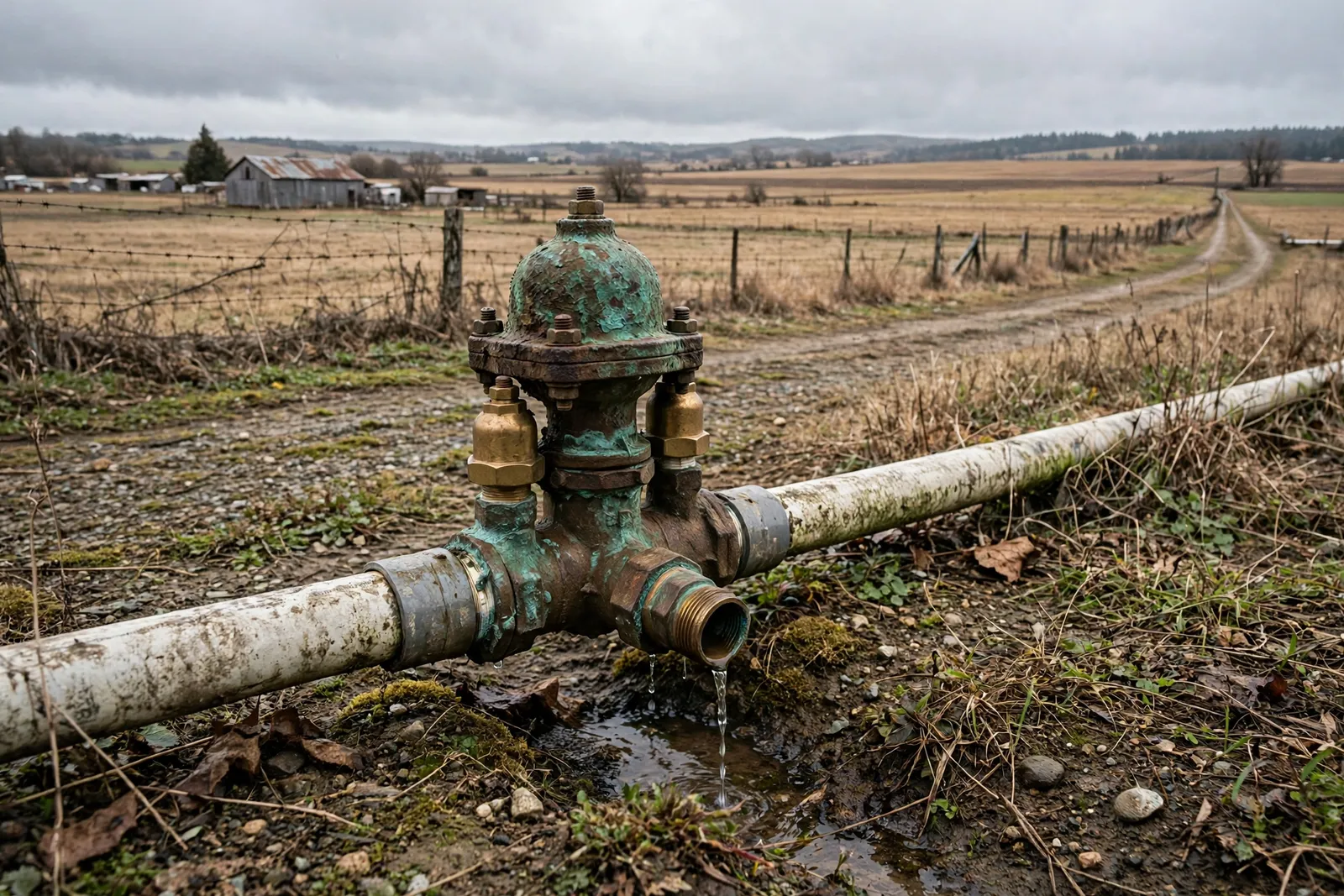 Before photo,  Irrigation Backflow Rebuild in St. Charles, by Waldorf Plumbing Company